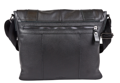 Кожаная мужская сумка Madruzzo black (арт. 5068-01)