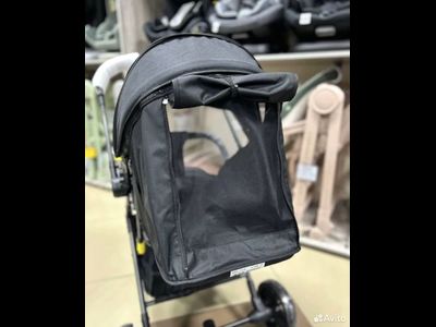 Детская коляска Luxmom 525 Черный (перекидная ручка)