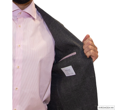 Пиджак мужской серый в клетку Флойд (50)