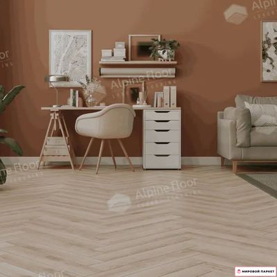 Ламинат Alpine Floor Herringbone 12 Pro Берри LF106-13 34 класс толщина 12 мм с фаской 1.1017 м2