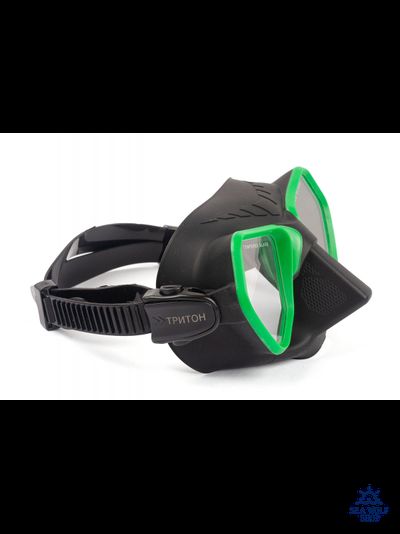 Маска для дайвинга Scuba Brothers TRITON BLACK/GREEN