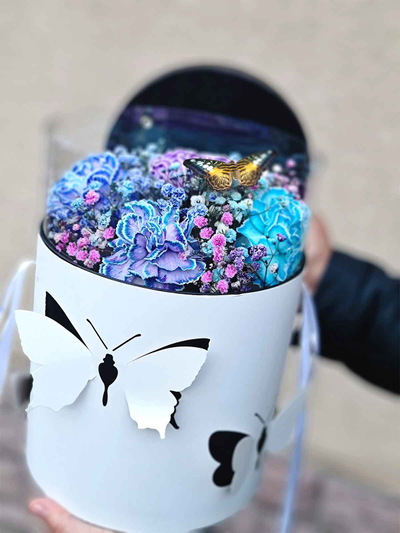 Букет в коробке №126