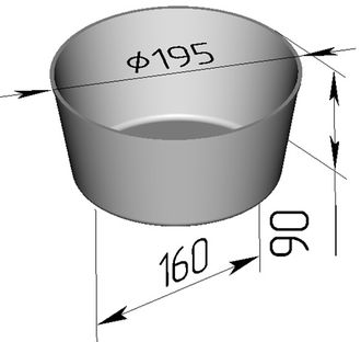 Хлебная форма Л2ДМз (195 х 160 х 90 мм)