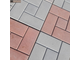 Тротуарная плитка Kamastone Калифорния квадрат 0792, 300*300*30, красная, бетон