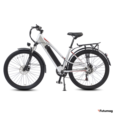 Электровелосипед WHITE SIBERIA CAMRY LIGHT 500W матовый серебристый