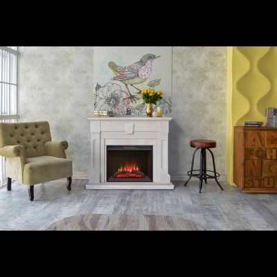 Электрокамин Kellie WT с очагом Sparta 25.5 LED