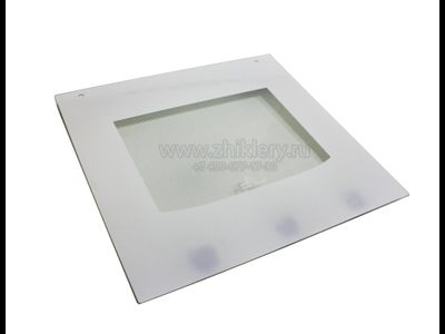 Стекло наружное для плиты Де Люкс (ВТИС 307121069002), 500х455 мм, белое
