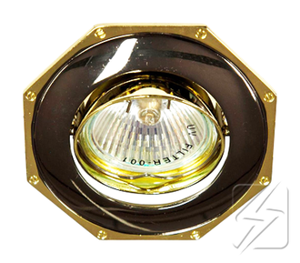 Спот (светильник) MR16 305Т черный-золото