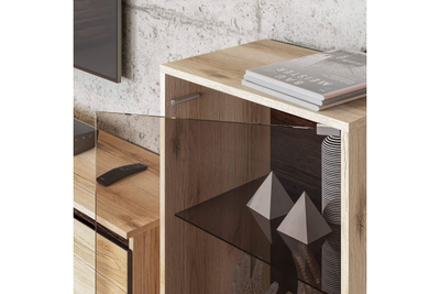 "Берген" Тумба со стеклом