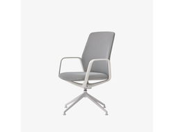 Стул Exа сетчатая спинка, поворотное основание из алюминия с 4 спицами + самовозвратная колонна