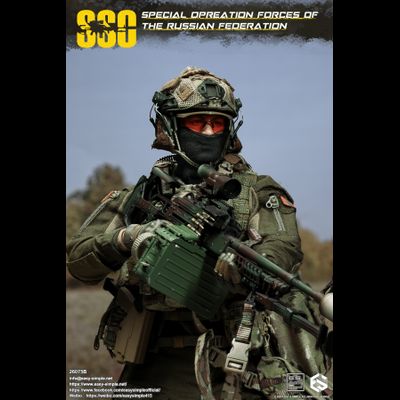 ПРЕДЗАКАЗ - Пулеметчик ССО РФ - Коллекционная ФИГУРКА 1/6 scale Special Operation Forces of The Russian Federation (SSO) (26075B) - Easy&amp;Simple ?ЦЕНА: 26300 РУБ.?