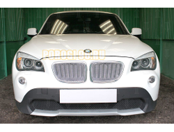 Защита радиатора BMW X1 I E84 2009-2012 (3D) chrome PREMIUM