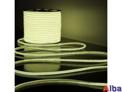 Неон круглый 220V Белый теплый D16мм