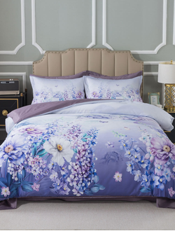 Постельное белье мако-сатин семейное 150x200x2 250x270x1 50x70x4 TIS05-802