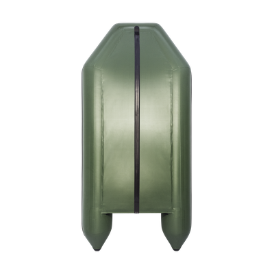 Моторная лодка Аква 2800 слань-книжка киль зеленая