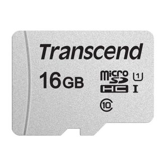 Карта памяти Transcend 300S microSDHC 16Gb UHS-I Cl10, TS16GUSD300S