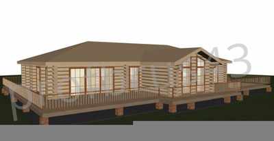 Рубленый дом "Дом Охотника 2", 464,8 м2