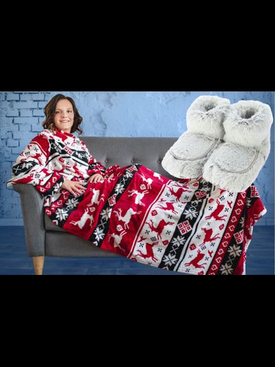 Новогодний  и сапожки  MARSHMALLOW (серые)