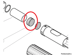 Сеточка для пенной насадки 25х10mm для LS 12