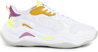 Кроссовки женские Fila Shade Бело-фиолетово-оранжевые (36-41)