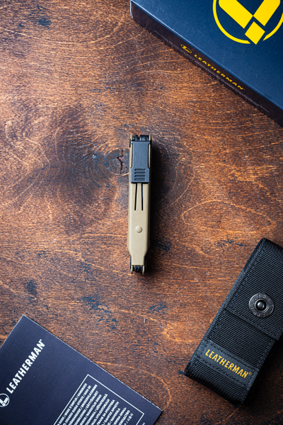 Leatherman Rebar Coyote с чехлом кнопке