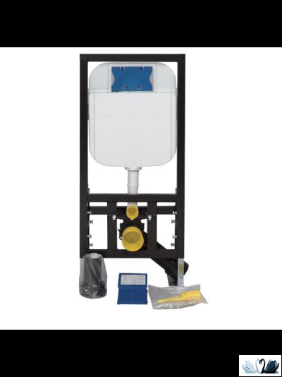 Инсталляция для унитаза Creavit GR5003.01 с кнопкой Ore GP3001.00 белая глянец