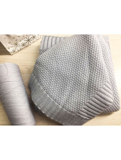 Плед вязаный "Шишки"