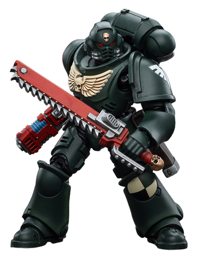 Сержант-интерцессор Темных Ангелов (Warhammer 40k) - КОЛЛЕКЦИОННАЯ ФИГУРКА 1/18 Dark Angels Intercessors Sergeant Caslan (JT4966) - JOYTOY