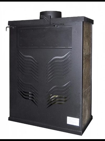 Печь БАВАРИЯ ПРИЗМАТИК с плитой и теплообменником