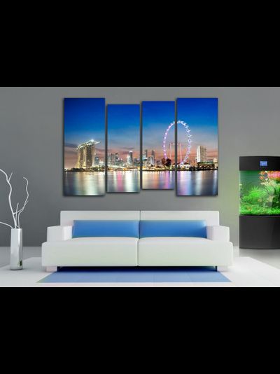 Модульная картина "Великолепие Сингапура"