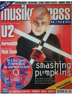 Musikexpress Sounds Magazine Smashing Pumpkins, Иностранные музыкальные журналы, Intpressshop