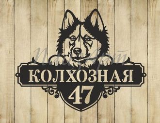 адресная табличка Маламут аляскинский