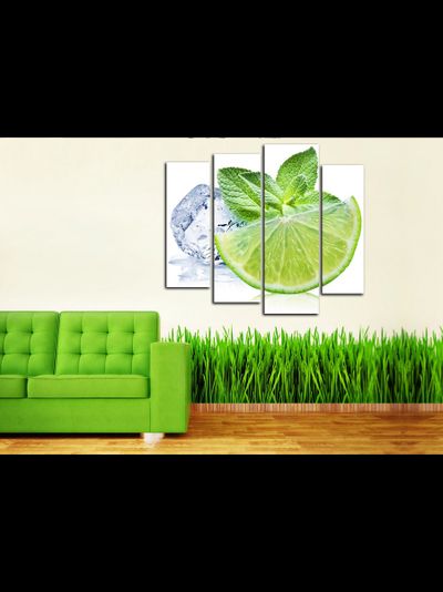 Модульная картина &quot;Лаймовый бриз&quot;