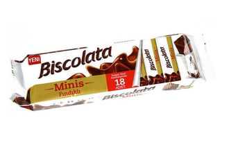 Вафли Biscolata Minis с ореховым кремом, 117 гр