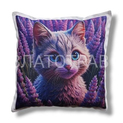 Подушка ароматная "Котенка в Лаванде"