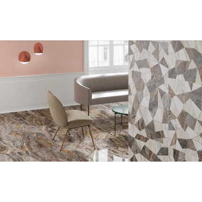 Marble Set, 60х120 см, керамогранит, Оробико Темный Греж Лаппато Ректификат R9 (9мм), K951333LPR