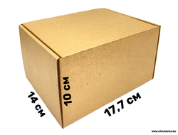 Коробка 17,7 x 14 x 10 см Бурый