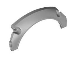 Technic, Panel Car Mudguard Arched #43 11 x 2 x 5 Rounded Top, Light Bluish Gray (3538 6575686)