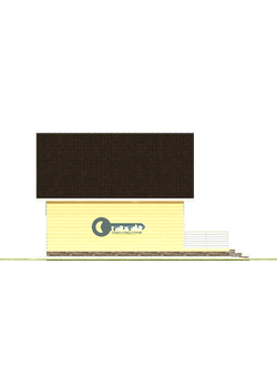 Б-18  ГАБАРИТНЫЕ РАЗМЕРЫ: (8Х7,5М) 2 ЭТАЖА, ОБЩАЯ ПЛОЩАДЬ: 75М²