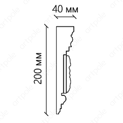 Карниз орнаментальный SK45N (наборный)