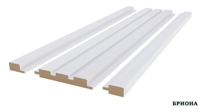 ПАНЕЛЬ СТЕНОВАЯ РЕЕЧНАЯ  МДФ Белое Дерево 2800X119X16