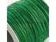 вощёный шнур 1 мм, цвет-зеленый, отрез-5 метров