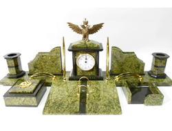 Письменный прибор "Держава" из змеевика