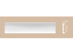 Молдинг гладкий DECOMASTER D163 ДМ (100*15*2000мм)