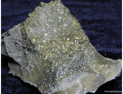 Пирит, "спектропирит", в полости конкреции. Россия. 87*60*50мм