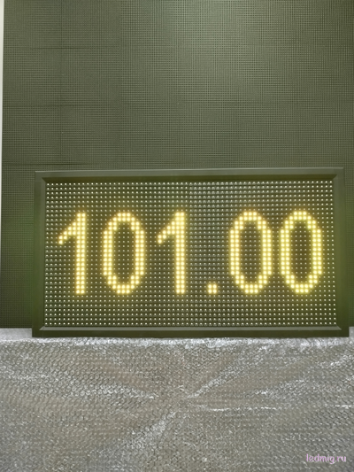 Ценовое табло для АЗС-370*690mm (желтый) 4 и 5 разрядный