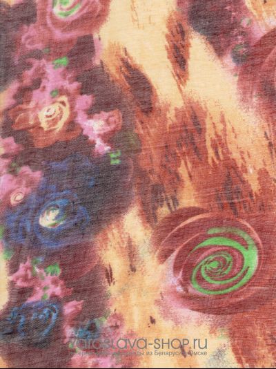 Палантин из вискозы с абстрактным рисунком