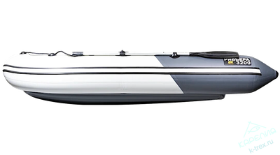 Лодка ПВХ Мастер Лодок Ривьера Компакт 3200НДНД "Комби" Св.Серый / Графит