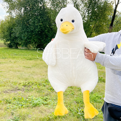 Гусь Патрик 110 см премиум бежевый