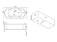 Акриловая гидромассажная ванна BAS Фиеста 194х90